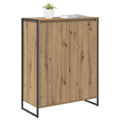 vidaXL Meuble à chaussures Chêne artisan 79 x 36 x 100 cm Bois d'ingénierie