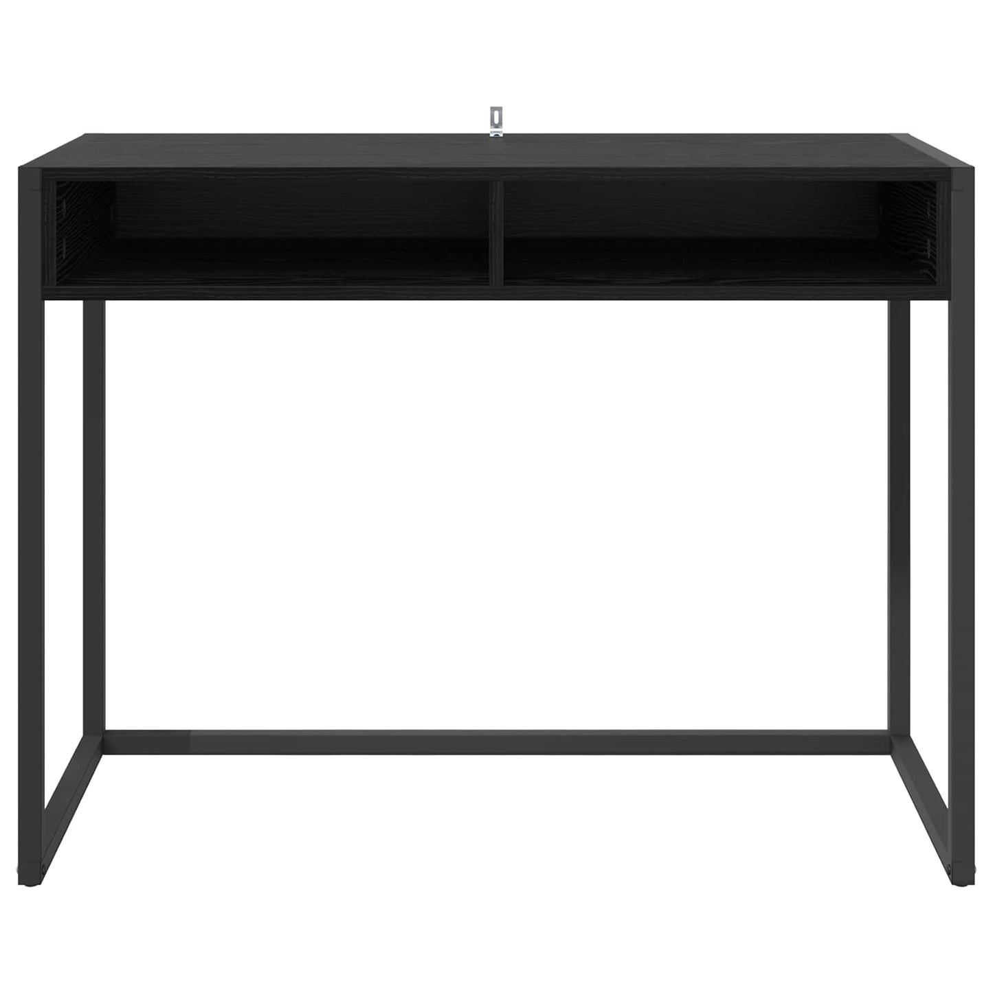 Schreibtisch mit Speicher Schwarz Eichen-Optik 100 x 50 x 75 cm