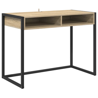 vidaXL Schreibtisch mit Speicher Sonoma 100 x 50 x 75 cm Holzwerkstoff