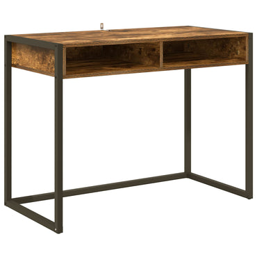 vidaXL Bureau chêne fumé 100 x 50 x 75 cm en bois d'ingénierie