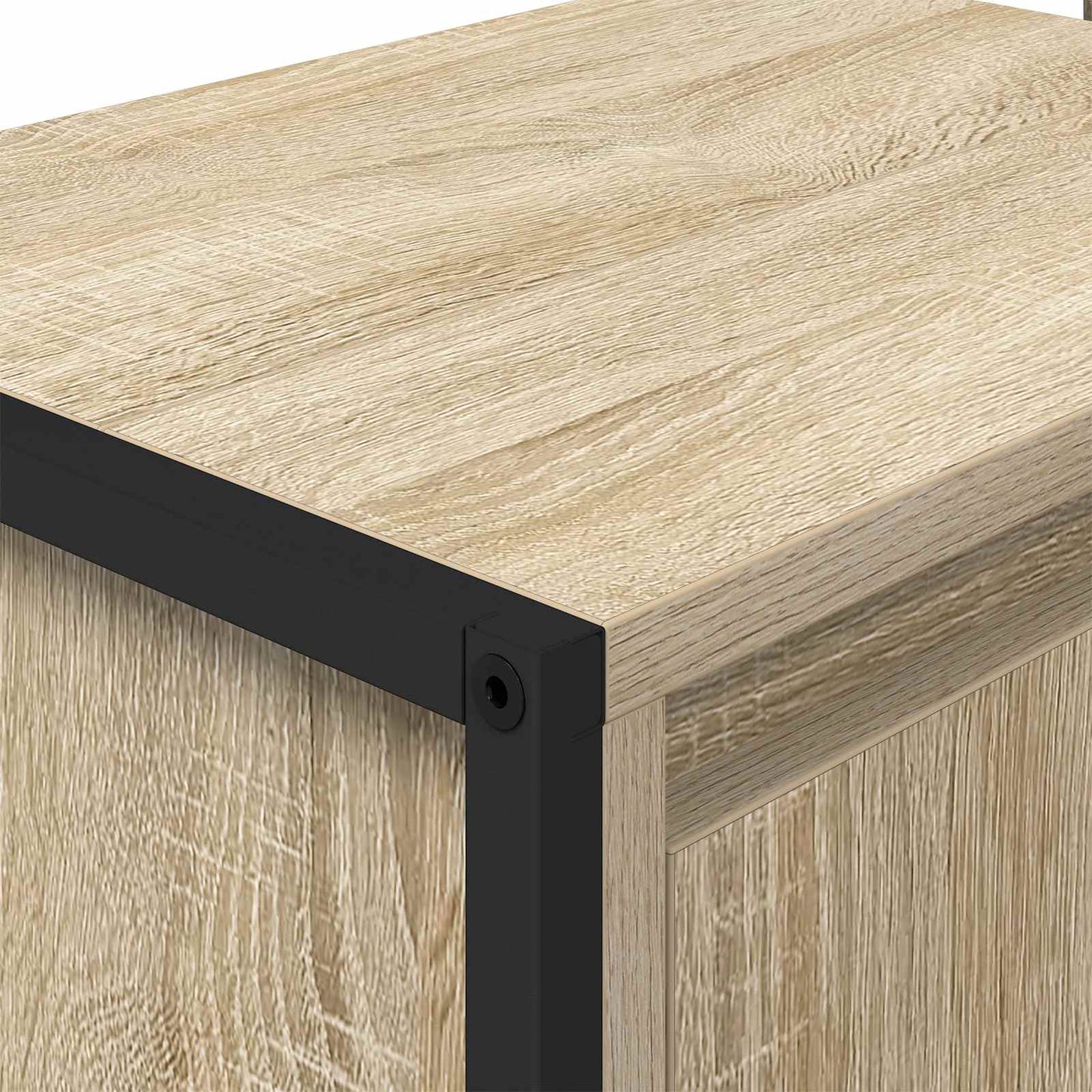 vidaXL Armoire de salle de bain avec porte chêne sonoma 90 x 30 x 60 cm Bois d'ingénierie