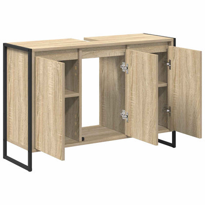 vidaXL Armoire de salle de bain avec porte chêne sonoma 90 x 30 x 60 cm Bois d'ingénierie