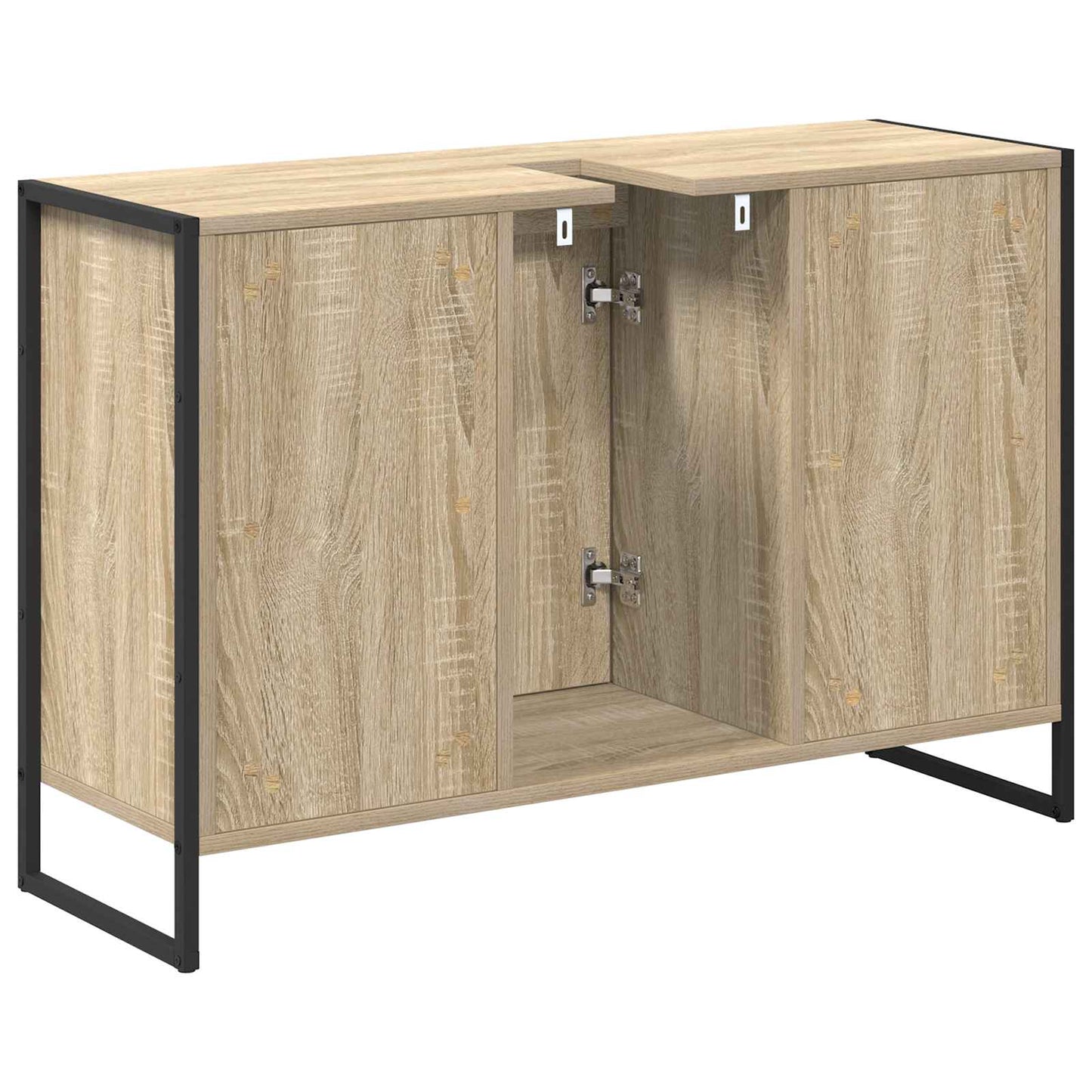 vidaXL Armoire de salle de bain avec porte chêne sonoma 90 x 30 x 60 cm Bois d'ingénierie