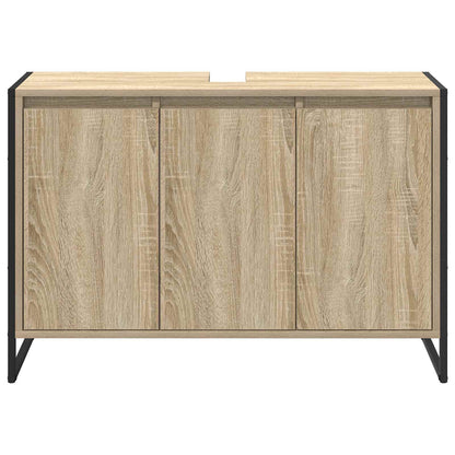 vidaXL Armoire de salle de bain avec porte chêne sonoma 90 x 30 x 60 cm Bois d'ingénierie