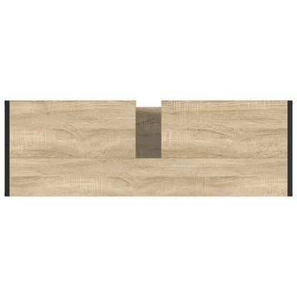 vidaXL Armoire de salle de bain avec porte chêne sonoma 90 x 30 x 60 cm Bois d'ingénierie