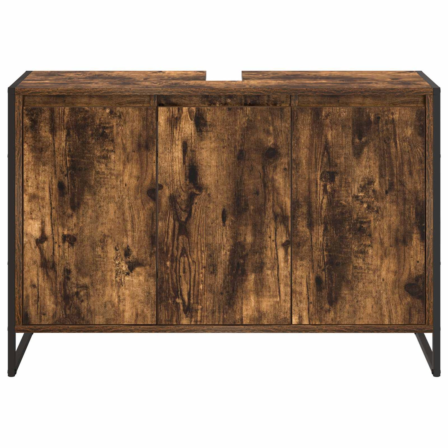 Badezimmerschrank Raucharbe 90 x 30 x 60 cm Holzwerkstoff