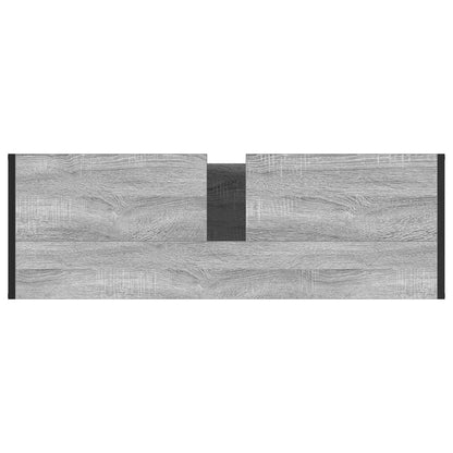 vidaXL Meuble de salle de bain chêne Sonoma gris 90 x 30 x 60 cm en bois d'ingénierie