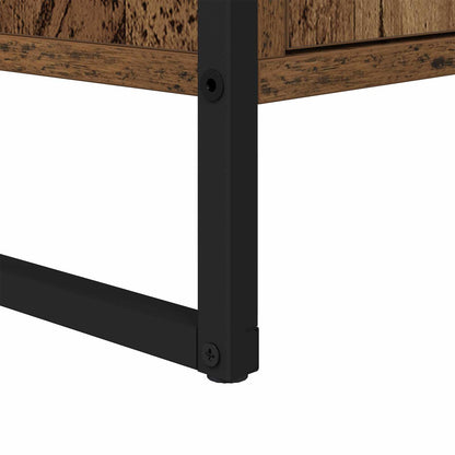 vidaXL Meuble de salle de bain avec porte, bois de récupération 90 x 30 x 60 cm, bois d'ingénierie