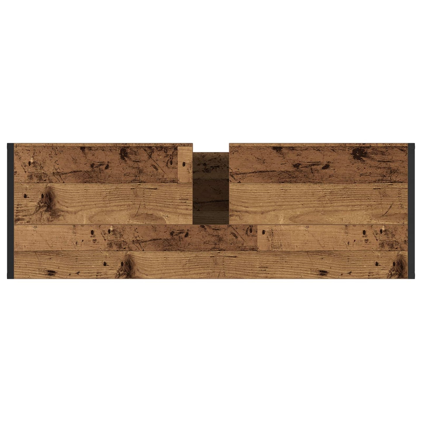 vidaXL Meuble de salle de bain avec porte, bois de récupération 90 x 30 x 60 cm, bois d'ingénierie