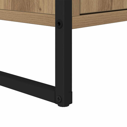 vidaXL Meuble de salle de bain avec porte chêne Artisanat 90 x 30 x 60 cm