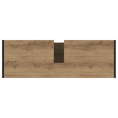 vidaXL Meuble de salle de bain avec porte chêne Artisanat 90 x 30 x 60 cm