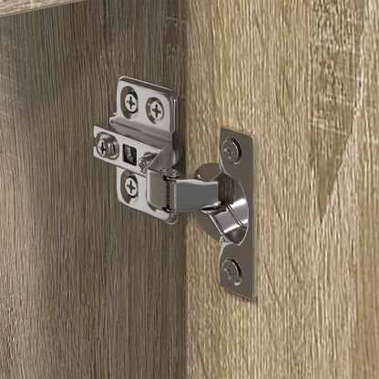 vidaXL Meuble de salle de bain avec porte chêne Sonoma 60 x 30 x 60 cm Bois d'ingénierie