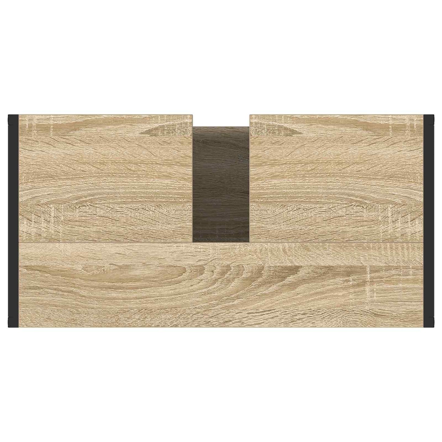 vidaXL Meuble de salle de bain avec porte chêne Sonoma 60 x 30 x 60 cm Bois d'ingénierie