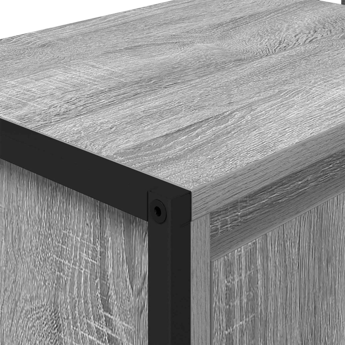 vidaXL Armoire de salle de bain Gris Sonoma 60 x 30 x 60 cm Bois d'ingénierie