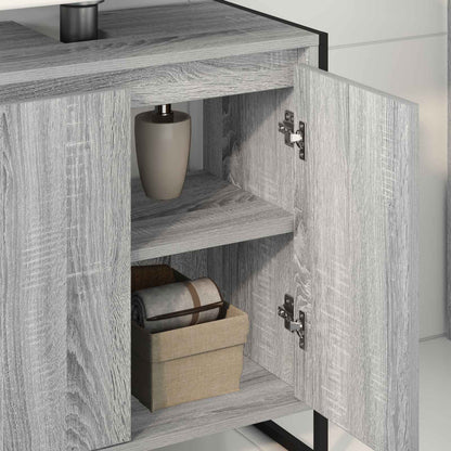 vidaXL Armoire de salle de bain Gris Sonoma 60 x 30 x 60 cm Bois d'ingénierie