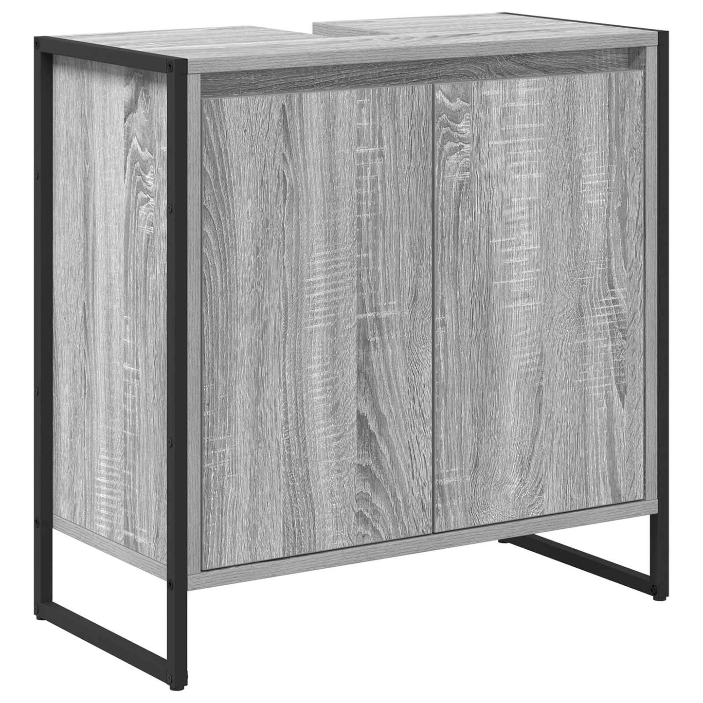 vidaXL Armoire de salle de bain Gris Sonoma 60 x 30 x 60 cm Bois d'ingénierie