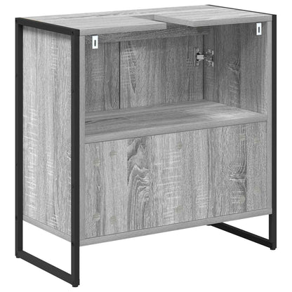 vidaXL Armoire de salle de bain Gris Sonoma 60 x 30 x 60 cm Bois d'ingénierie