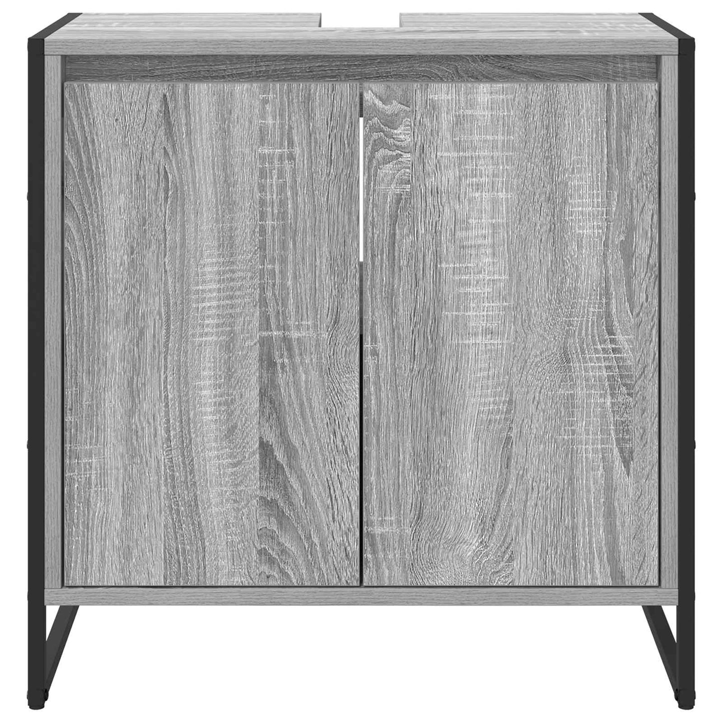 vidaXL Armoire de salle de bain Gris Sonoma 60 x 30 x 60 cm Bois d'ingénierie