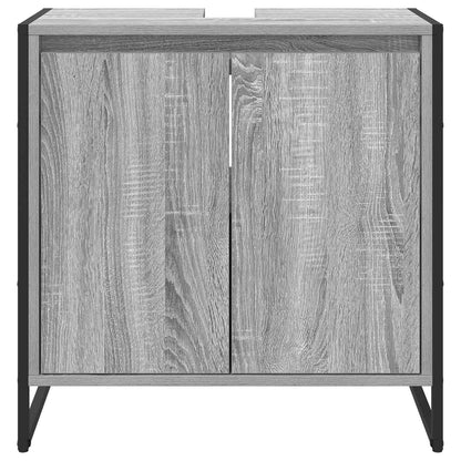 vidaXL Armoire de salle de bain Gris Sonoma 60 x 30 x 60 cm Bois d'ingénierie