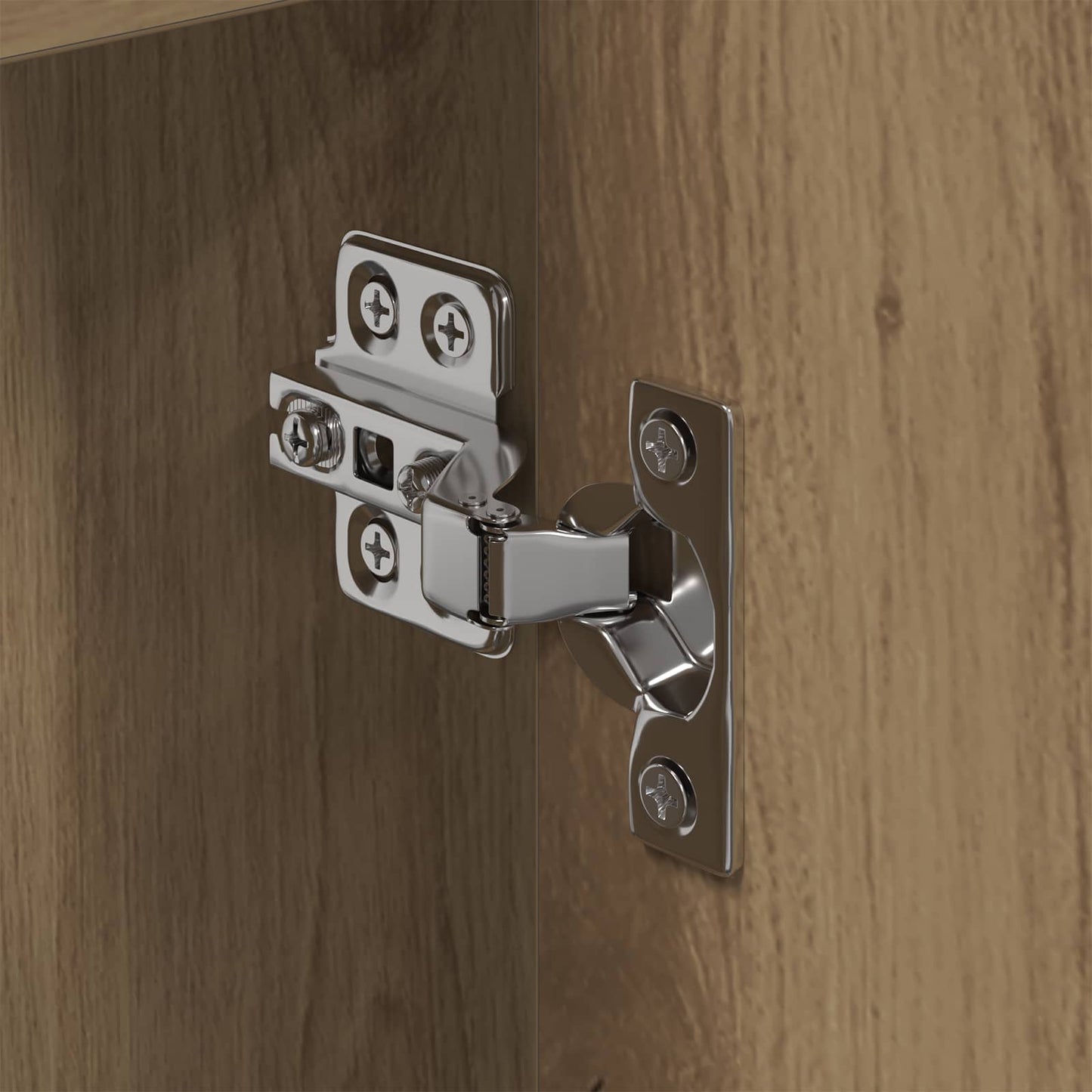 vidaXL Meuble de salle de bain avec porte chêne Artisanat 60 x 30 x 60 cm