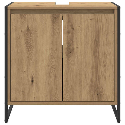vidaXL Meuble de salle de bain avec porte chêne Artisanat 60 x 30 x 60 cm