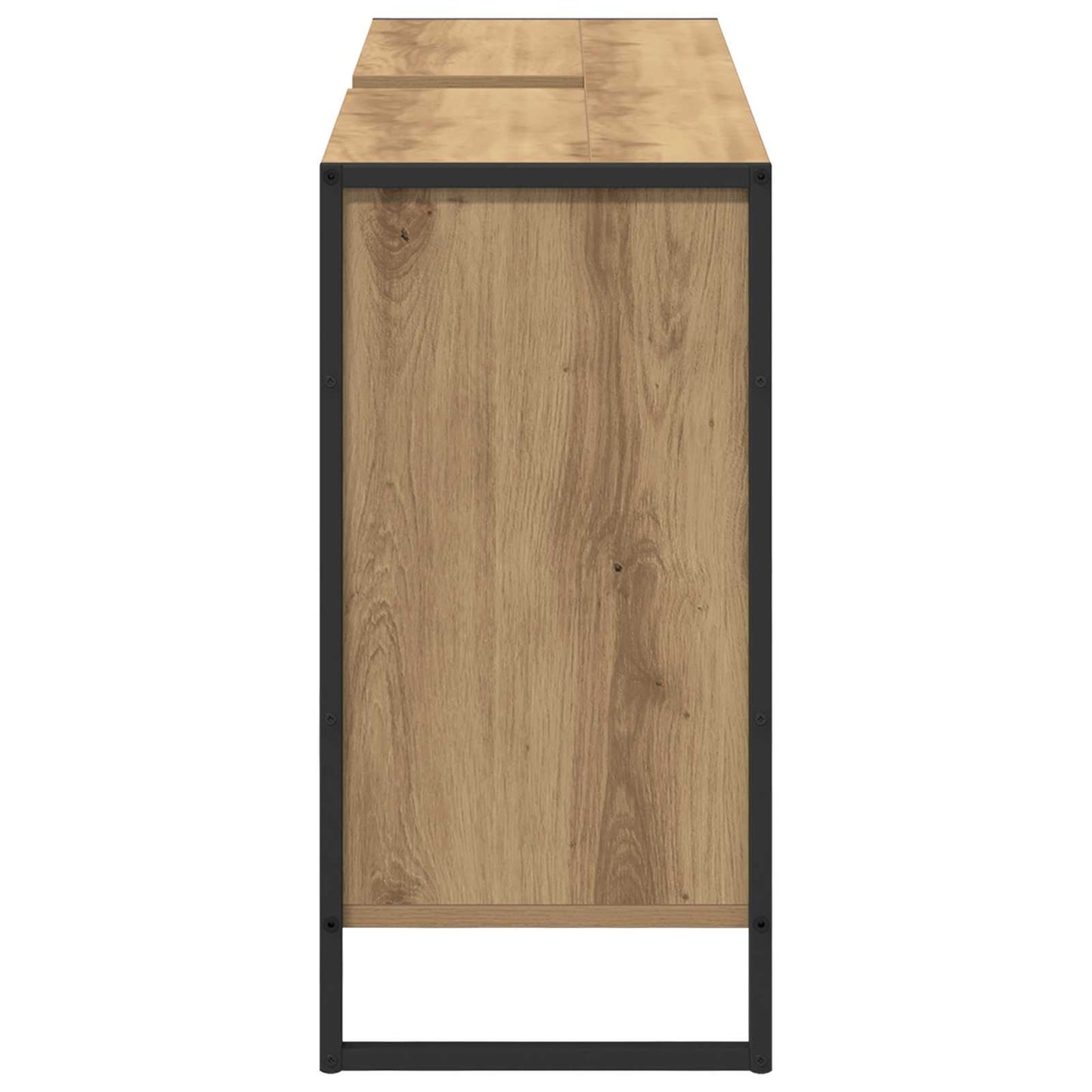 vidaXL Meuble de salle de bain avec porte chêne Artisanat 60 x 30 x 60 cm