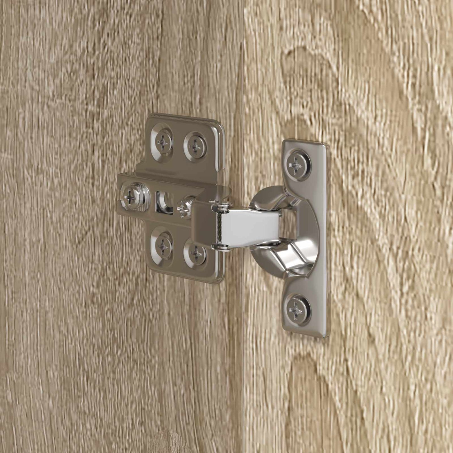 vidaXL Badezimmerschrank mit Tür Sonoma 40 x 30 x 180 cm Holzwerkstoff