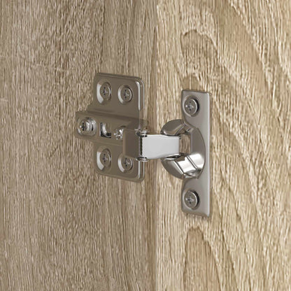 vidaXL Badezimmerschrank mit Tür Sonoma 40 x 30 x 180 cm Holzwerkstoff