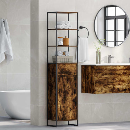 vidaXL Badezimmerschrank Raucharbe 40 x 30 x 180 cm Holzwerkstoff