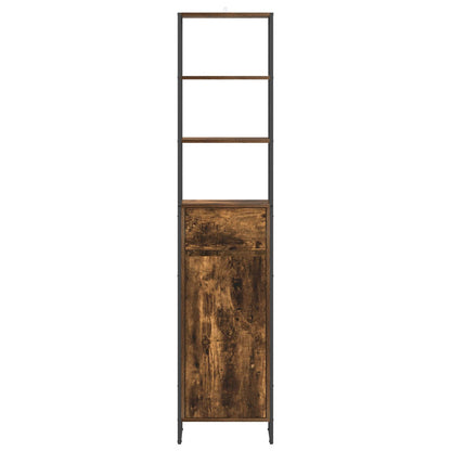 vidaXL Badezimmerschrank Raucharbe 40 x 30 x 180 cm Holzwerkstoff