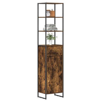 vidaXL Badezimmerschrank Raucharbe 40 x 30 x 180 cm Holzwerkstoff