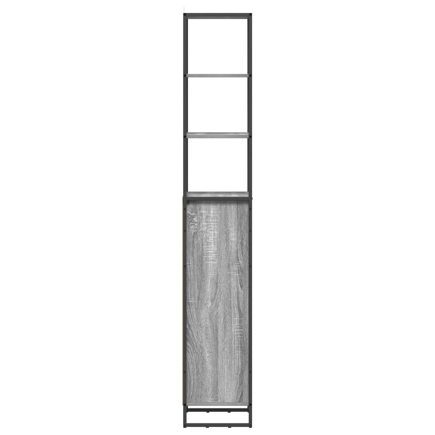 vidaXL Badezimmerschrank Graues Sonoma 40 x 30 x 180 cm Holzwerkstoff