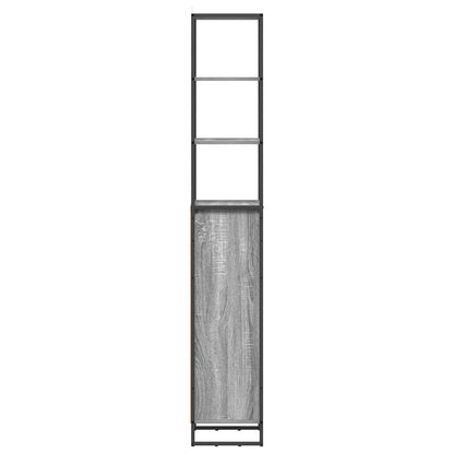 vidaXL Badezimmerschrank Graues Sonoma 40 x 30 x 180 cm Holzwerkstoff