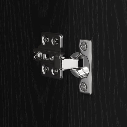 Badezimmerschrank mit Tür Schwarz Eichen-Optik 40 x 30 x 100 cm