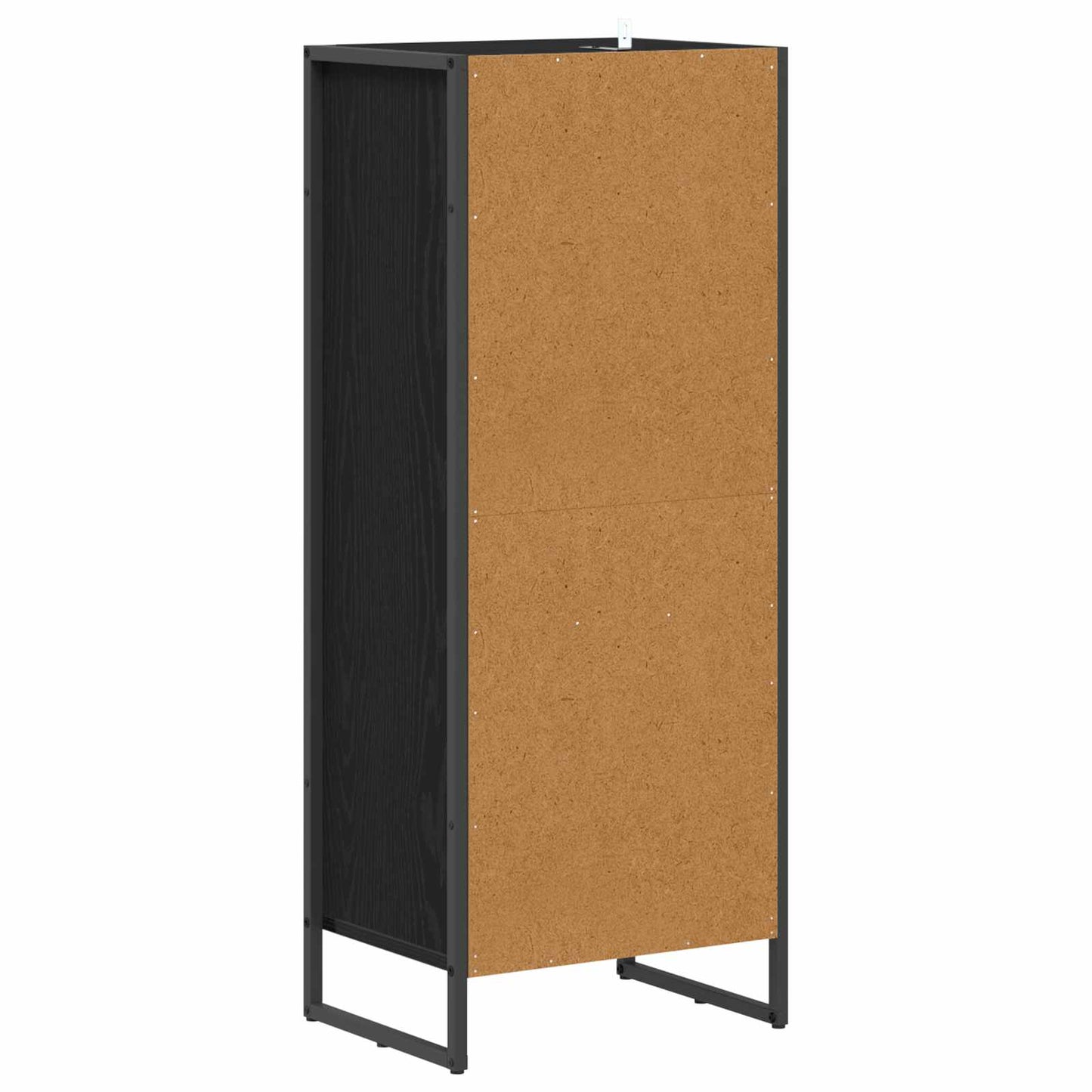 Badezimmerschrank mit Tür Schwarz Eichen-Optik 40 x 30 x 100 cm