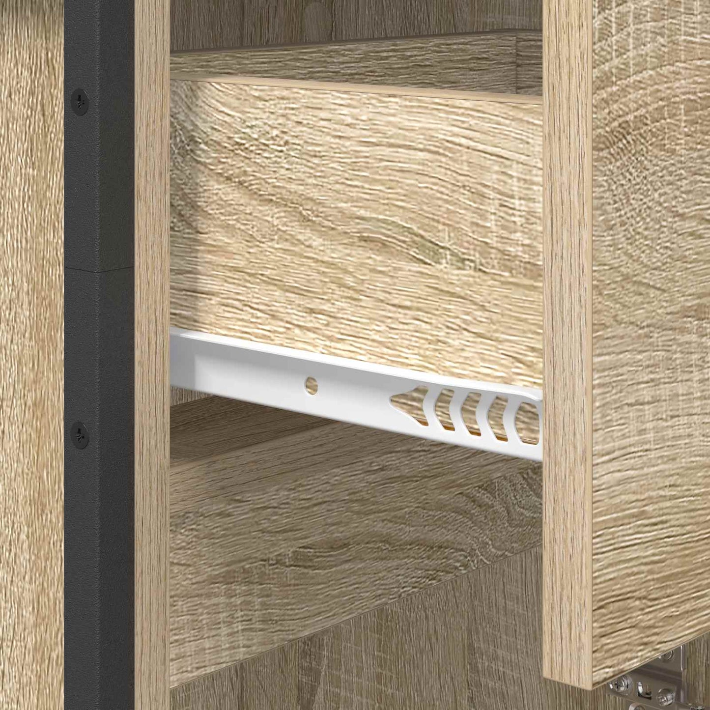 vidaXL Badezimmerschrank mit Tür Sonoma 40 x 30 x 100 cm Holzwerkstoff