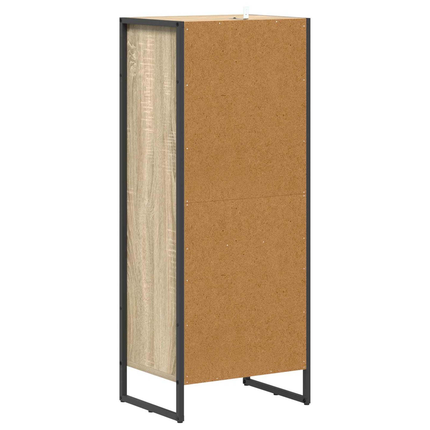 vidaXL Badezimmerschrank mit Tür Sonoma 40 x 30 x 100 cm Holzwerkstoff