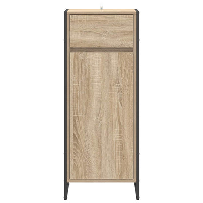vidaXL Badezimmerschrank mit Tür Sonoma 40 x 30 x 100 cm Holzwerkstoff