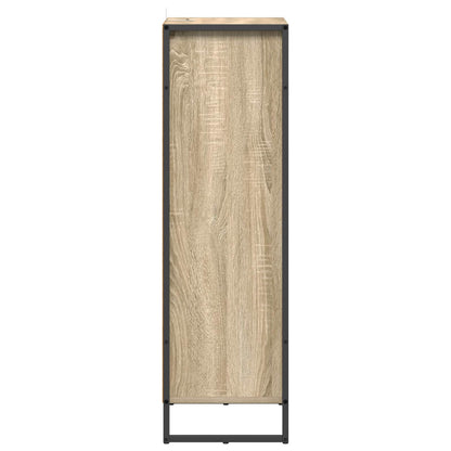 vidaXL Badezimmerschrank mit Tür Sonoma 40 x 30 x 100 cm Holzwerkstoff