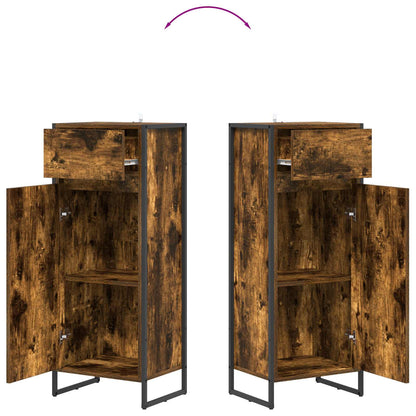 vidaXL Badezimmerschrank Raucharbe 40 x 30 x 100 cm Holzwerkstoff
