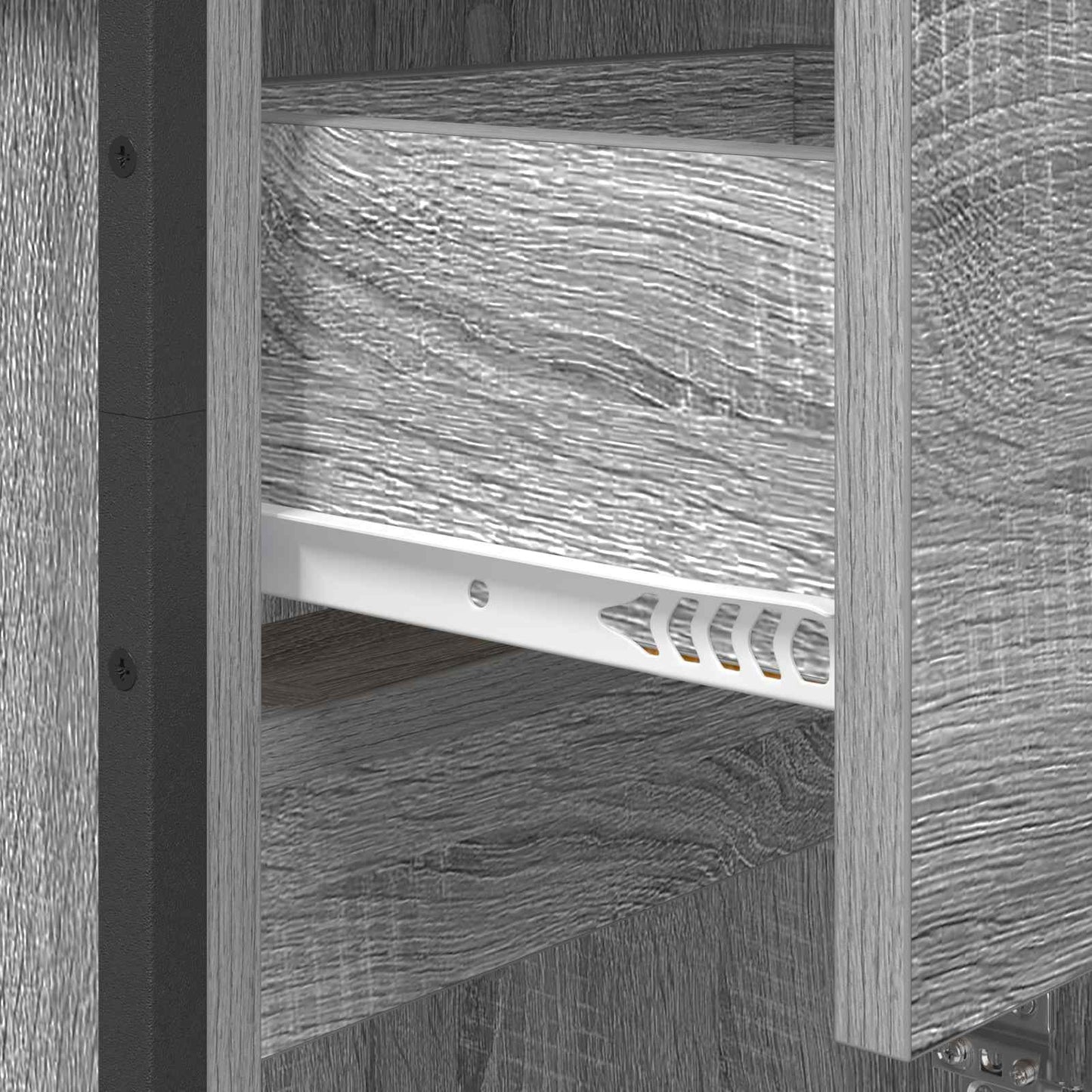 vidaXL Badezimmerschrank Graues Sonoma 40 x 30 x 100 cm Holzwerkstoff