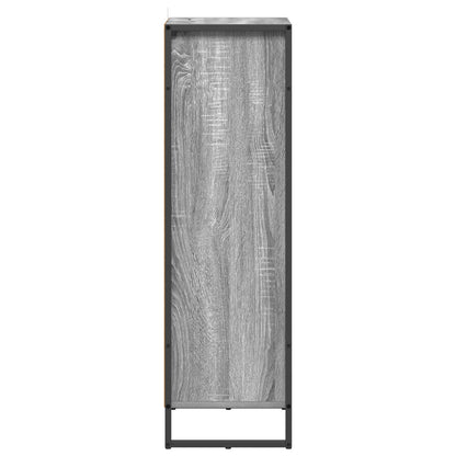 vidaXL Badezimmerschrank Graues Sonoma 40 x 30 x 100 cm Holzwerkstoff