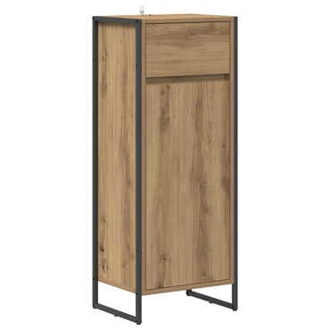 vidaXL Badezimmerschrank mit Tür Kunsthandwerk Eiche 40 x 30 x 100 cm