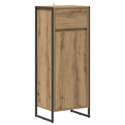 vidaXL Badezimmerschrank mit Tür Kunsthandwerk Eiche 40 x 30 x 100 cm