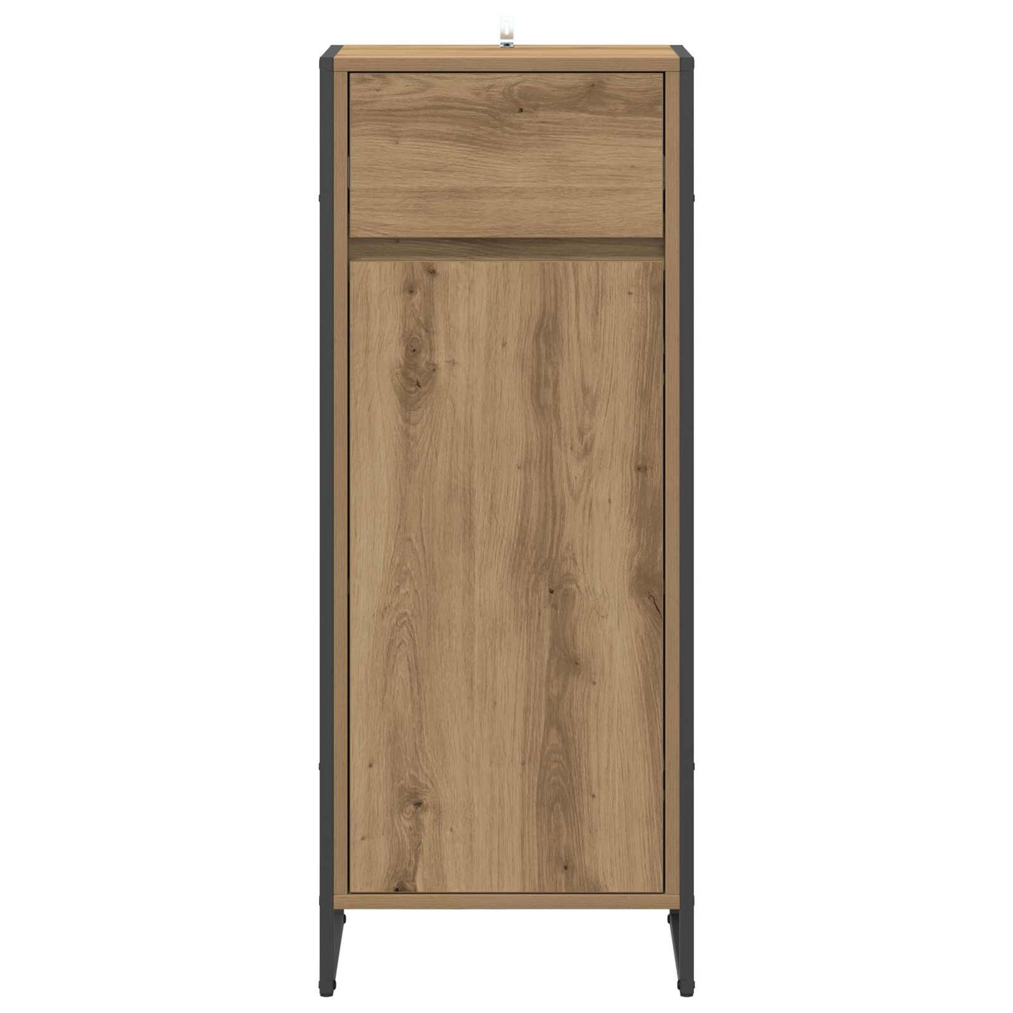 vidaXL Badezimmerschrank mit Tür Kunsthandwerk Eiche 40 x 30 x 100 cm