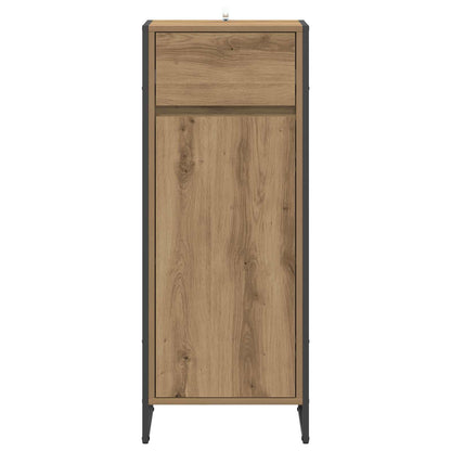vidaXL Badezimmerschrank mit Tür Kunsthandwerk Eiche 40 x 30 x 100 cm