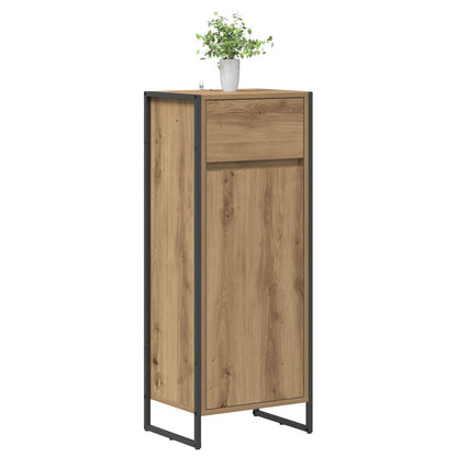 vidaXL Badezimmerschrank mit Tür Kunsthandwerk Eiche 40 x 30 x 100 cm