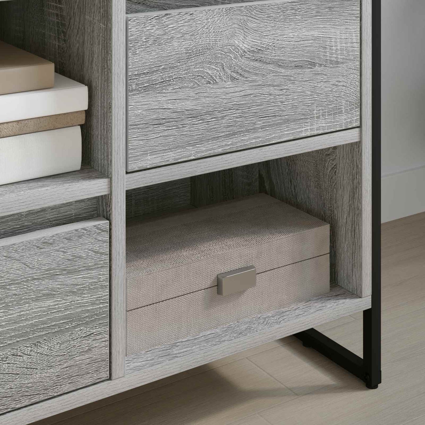 vidaXL TV-Schränk Graues Sonoma 100 x 36 x 49,5 cm Holzwerkstoff