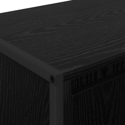 vidaXL TV-Schränk Schwarz Eichen-Optik 140 x 36 x 49,5 cm
