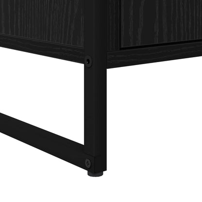 vidaXL TV-Schränk Schwarz Eichen-Optik 140 x 36 x 49,5 cm